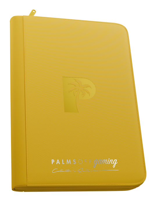Palms Off Gaming | Collector's Series 9 Pocket Zip Binder - Yellow