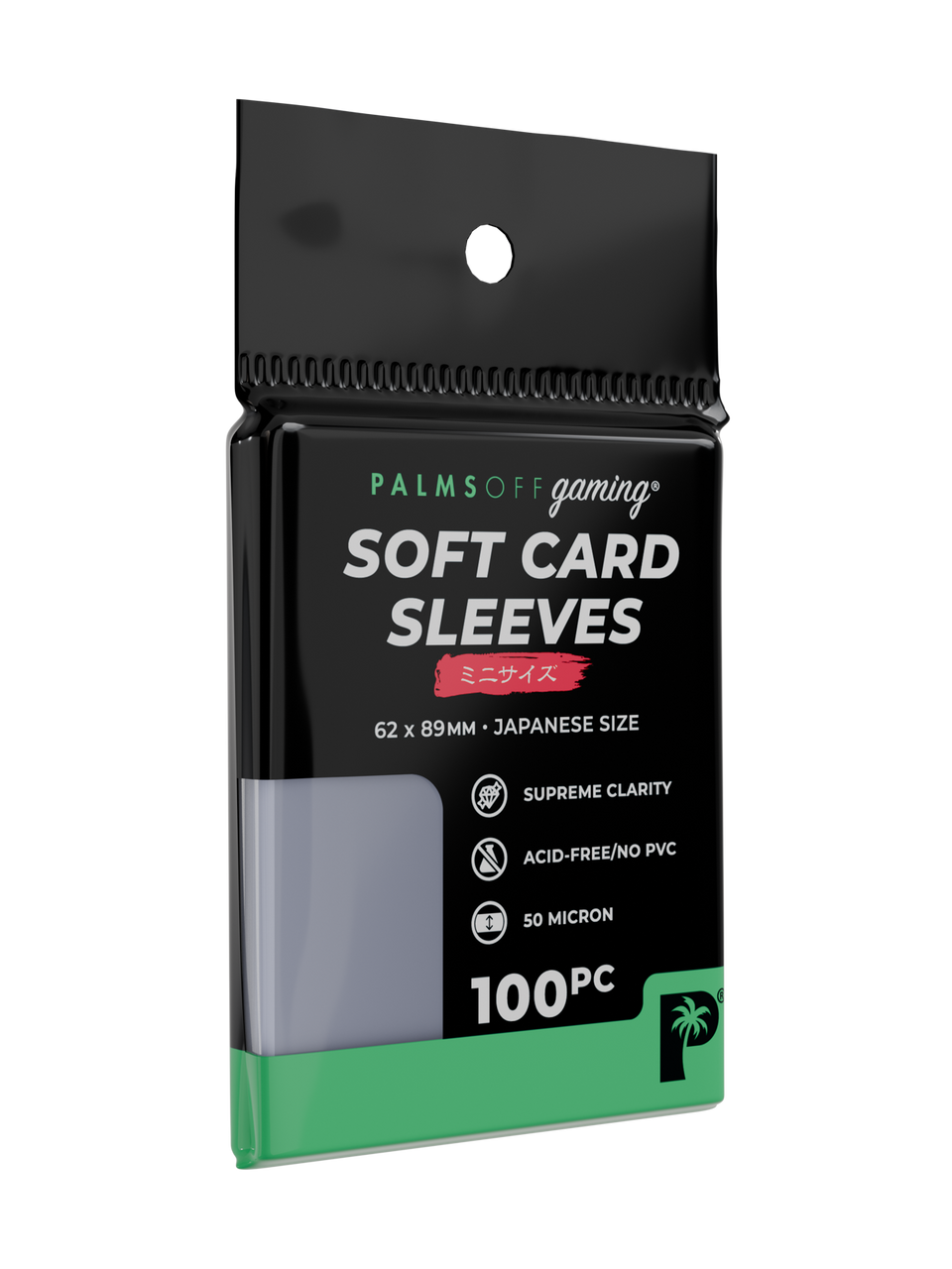 Palms Off Gaming | Soft Card Sleeves - Japanese Mini Size - 100pc