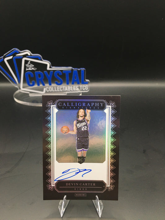 Devin Carter – 2023-24 Panini Calligraphy Signatures Rookie Autograph