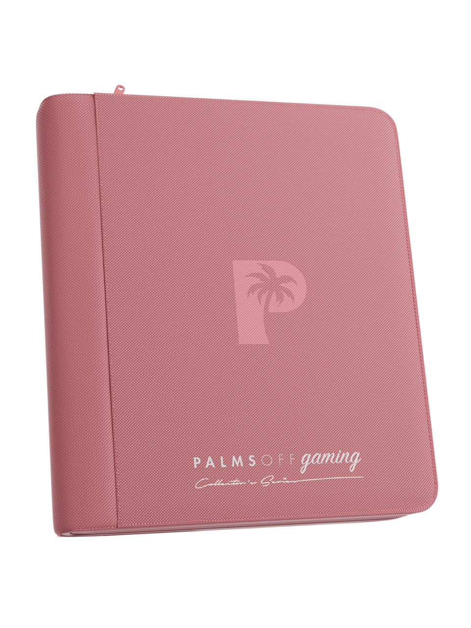Palms Off Gaming | Collector's Series Top Loader Zip Binder - 4 Pocket - Pink
