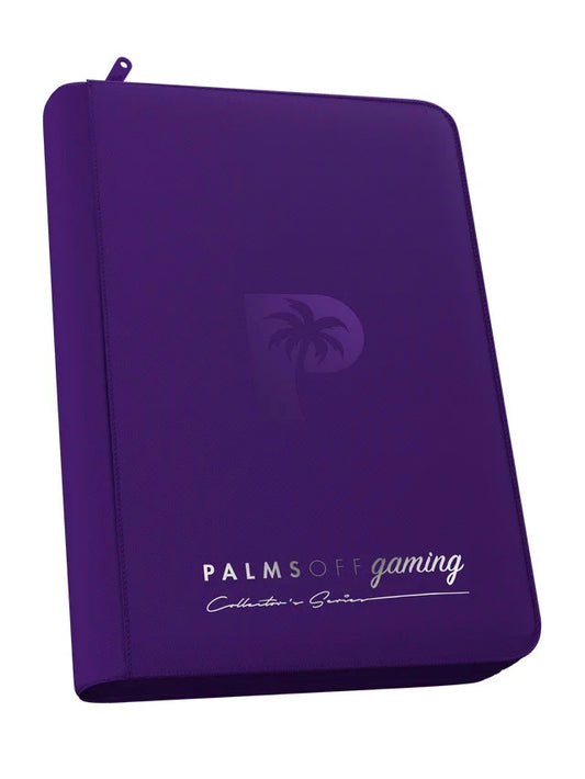Palms Off Gaming | Collector's Series Top Loader Zip Binder - 4 Pocket - Purple