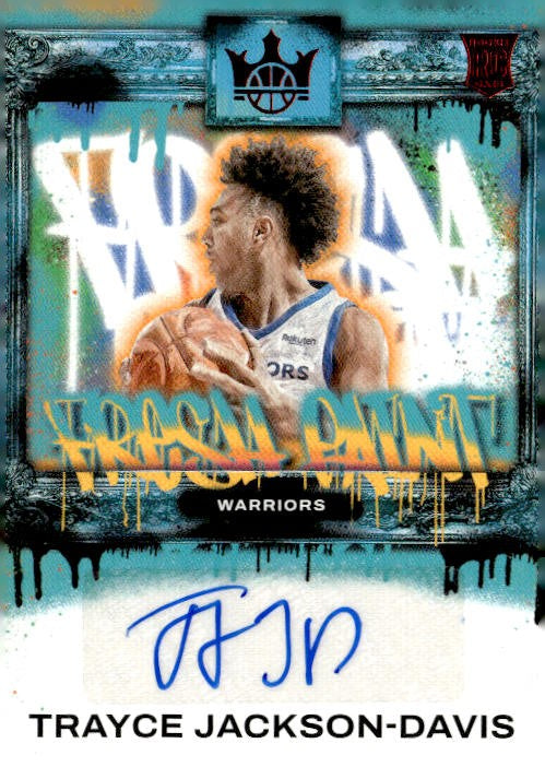 Trayce Jackson-Davis 2023-24 Panini Court Kings Fresh Paint Auto #FP-TJD Golden State Warriors /99