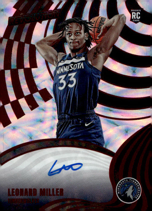 Leonard Miller 2023-24 Panini Revolution Basketball Rookie Autograph #RA-LMT Asia RC - Minnesota Timberwolves