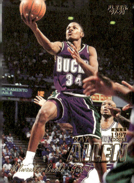 Ray Allen - 1997-98 Fleer All-Rookie Card No. 106
