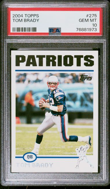 POP 202 2004 Topps Tom Brady #275 PSA 10 Gem MT
