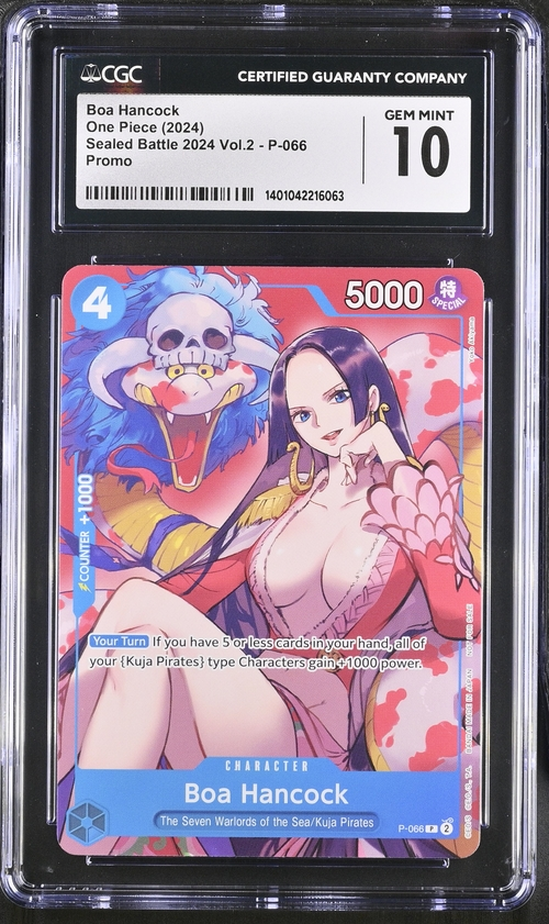 One Piece Boa Hancock P-066 Promo Sealed Battle 2024 Vol.2 CGC 10 GEM MINT