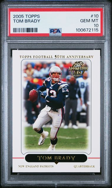 2005 Topps Tom Brady #10 PSA 10 Gem MT