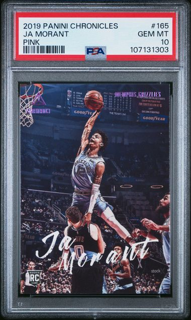 2019 Panini Chronicles Ja Morant Pink RC PSA 10