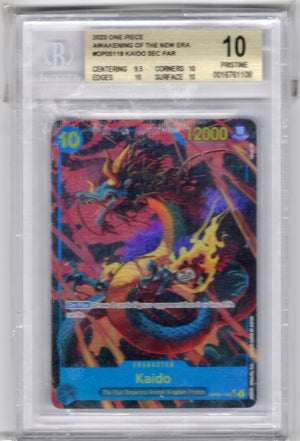 BGS 10 Pristine - Kaido SEC PAR - One Piece Awakening of the New Era OP05119
