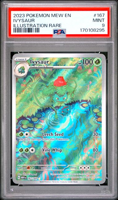 Ivysaur (Illustration Rare) #167 PSA 9 - Scarlet & Violet 151