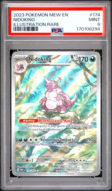 Nidoking (Illustration Rare) #174 PSA 9 - Scarlet & Violet 151